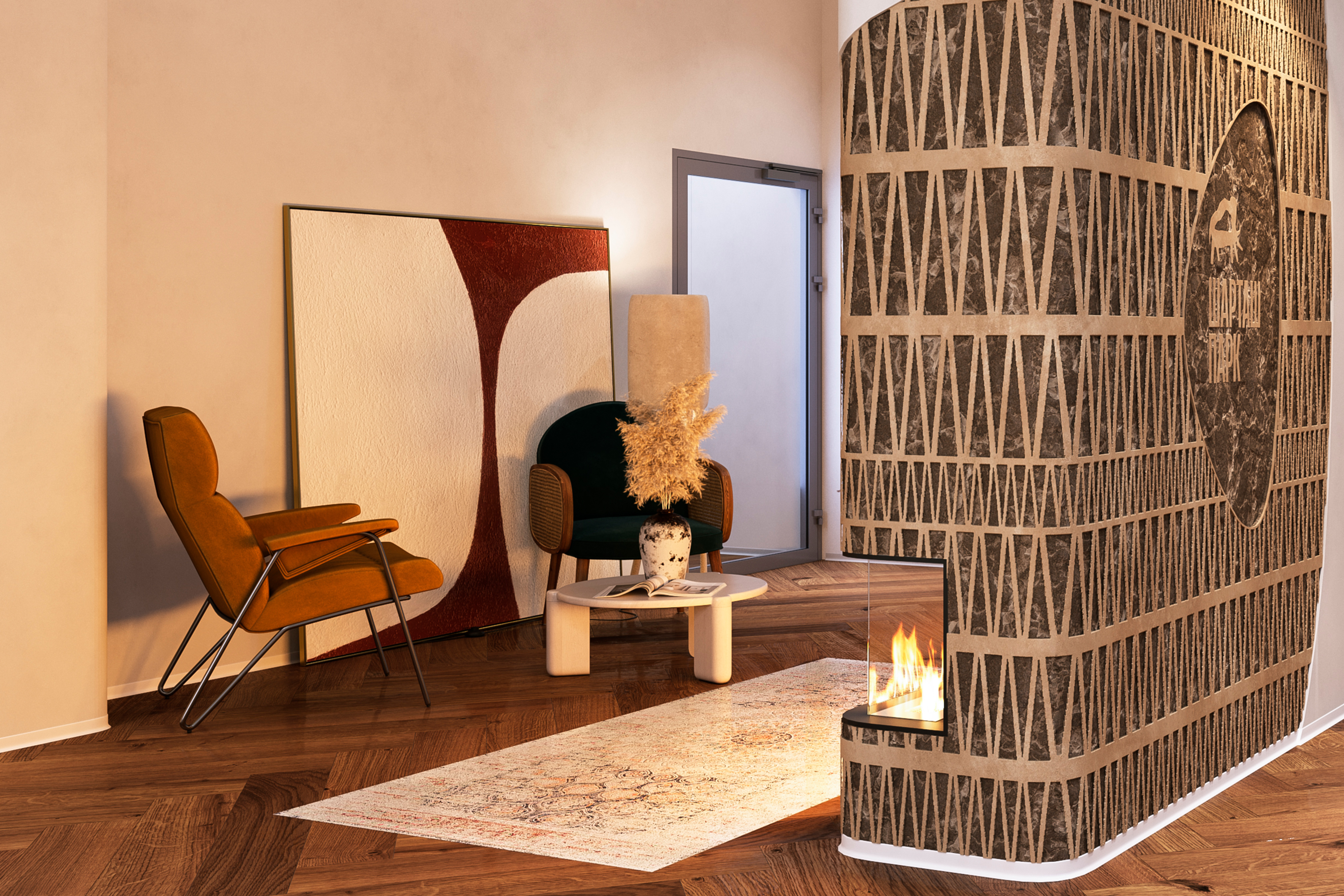 Мягкая мебель в вестибюле