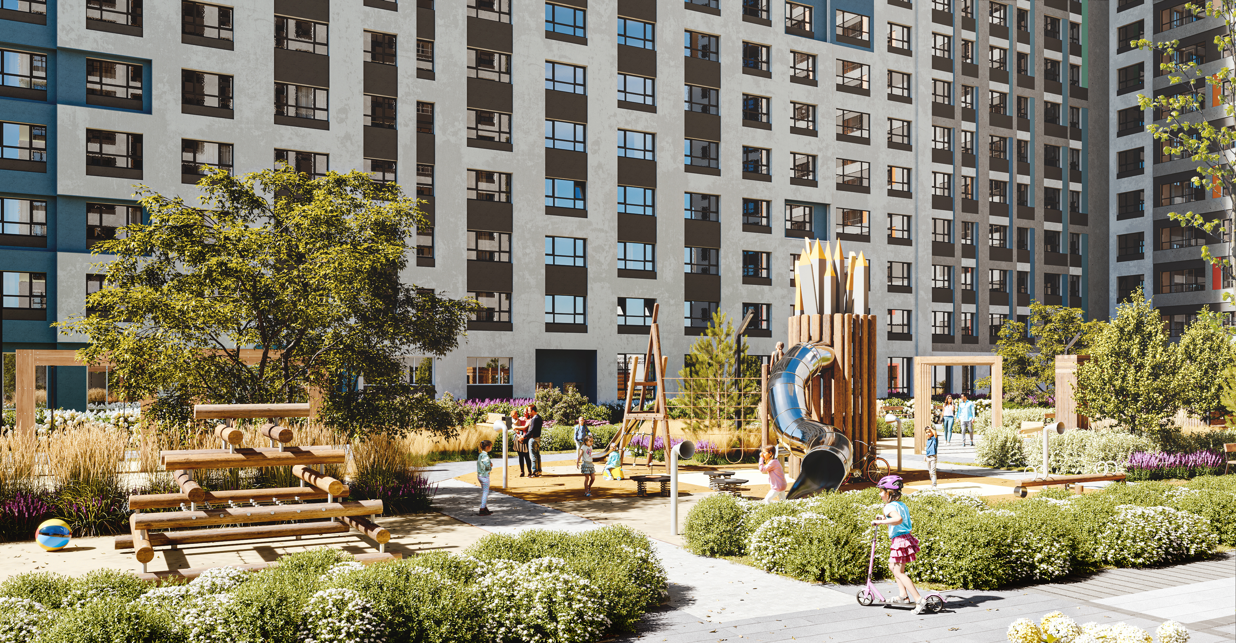 Приватный двор без машин