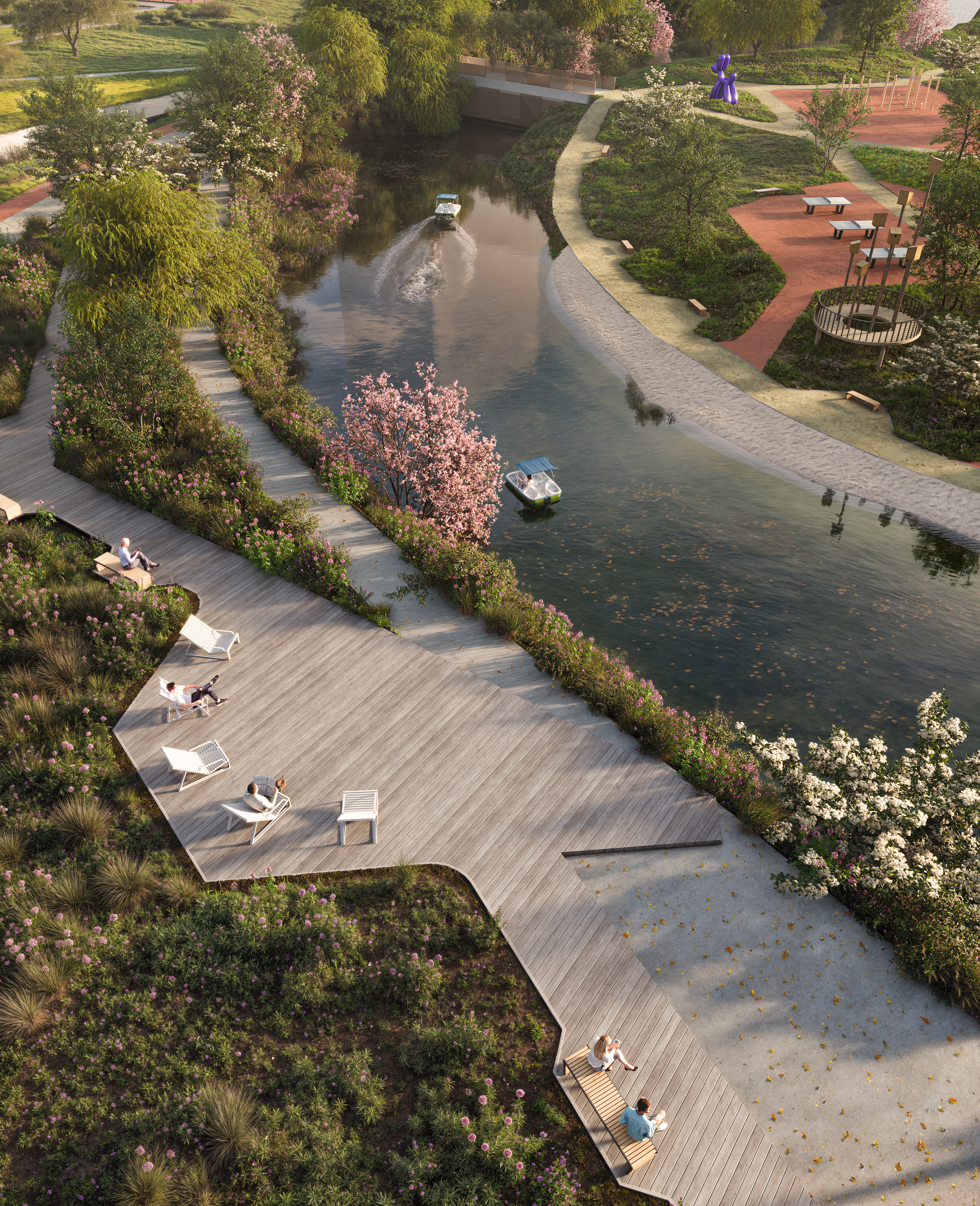 Благоустроенная набережная с парком — продолжение двора